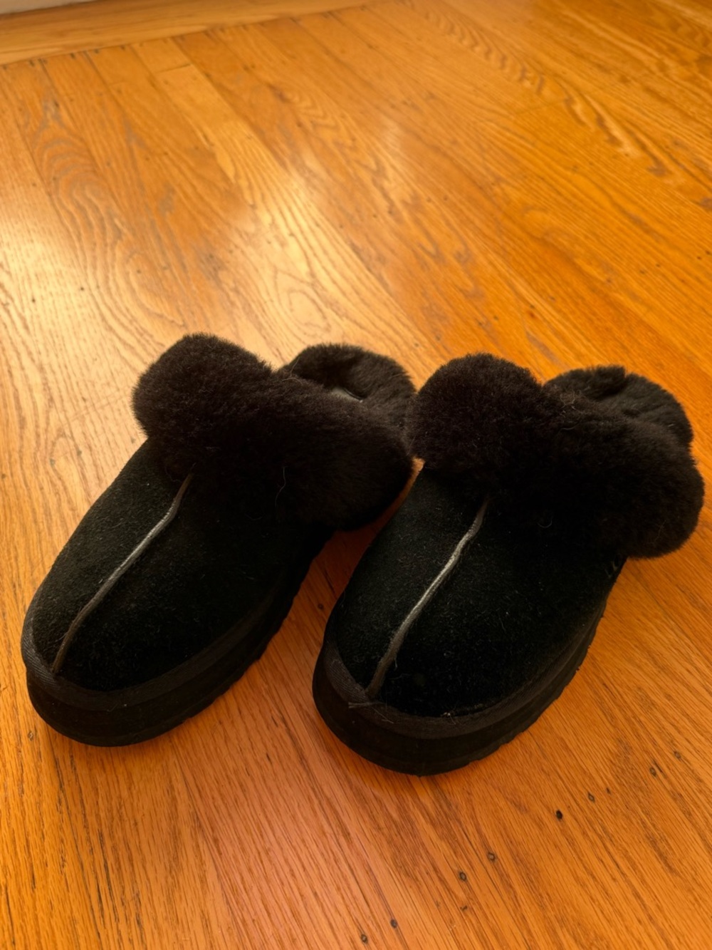 Black Platform Ugg Slippers